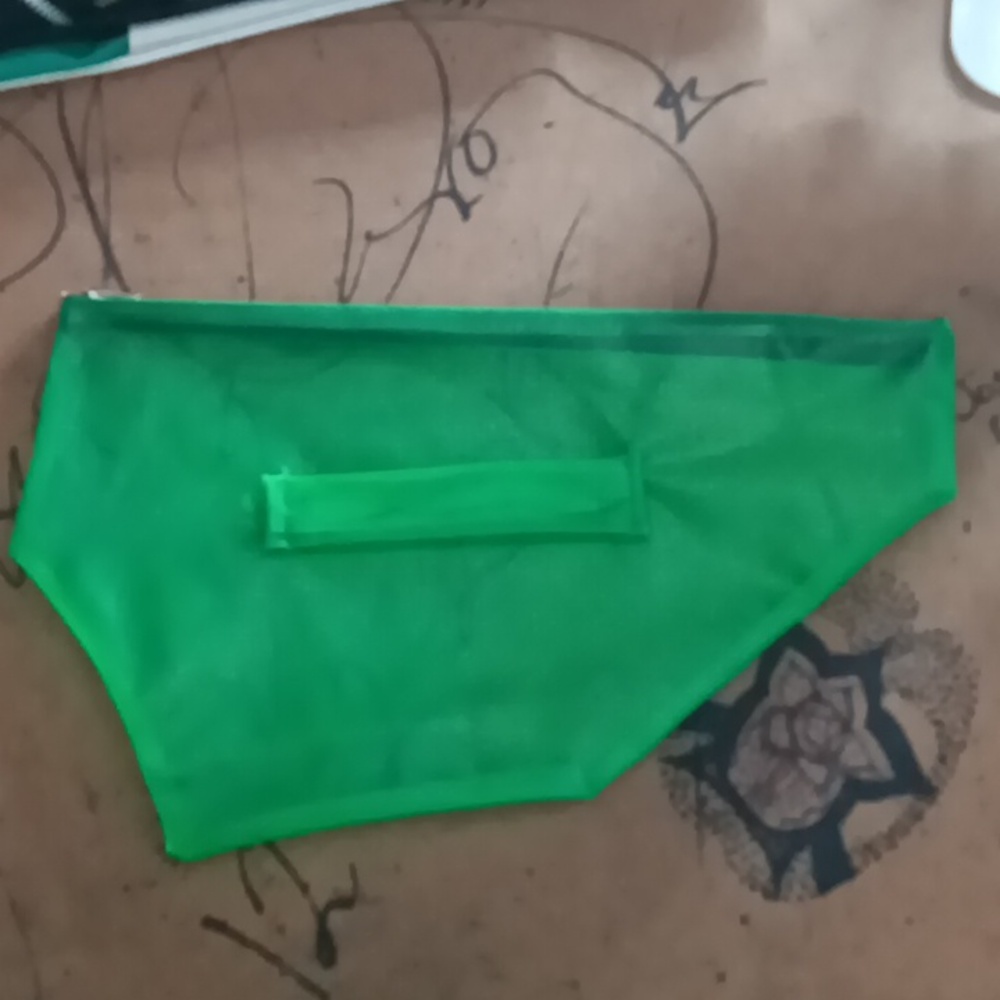 Neon Green clutch w/ strap